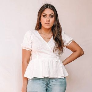 Wrapped Peplum Top